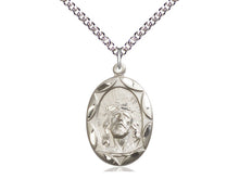 Load image into Gallery viewer, Ecce Homo Jesus Silver Pendant With Chain