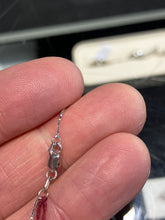 Load image into Gallery viewer, Peridot And Diamond White Gold Necklace