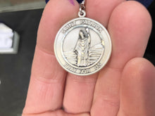 Load image into Gallery viewer, Saint Patrick Silver Medal With Chain