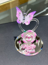 Load image into Gallery viewer, Always In My Heart Butterfly Glass Figurine