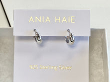 Cargar imagen en el visor de la galería, Ania Haie Luxe Huggie Hoop Silver Earring
