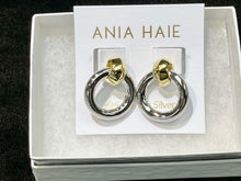 Load image into Gallery viewer, Two Tone Hoop Earrings