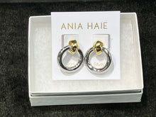 Load image into Gallery viewer, Two Tone Hoop Earrings