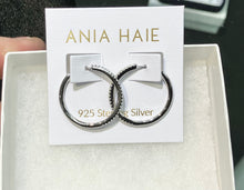 Load image into Gallery viewer, Glam Silver Hoop Earrings