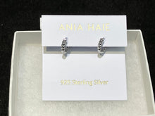 Load image into Gallery viewer, Silver Texture Small Huggie Hoop Earrings
