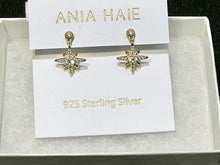 Load image into Gallery viewer, Gold Dangling Nova Star Stud Earrings