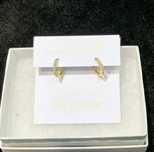 Load image into Gallery viewer, Gold Plated Huggie Hoop Earrings