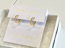 Load image into Gallery viewer, Gold Plated Huggie Hoop Earrings