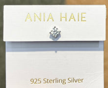 Load image into Gallery viewer, Silver Sparkle Round Barbell Single Earring