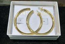 Laden Sie das Bild in den Galerie-Viewer, Gold Classic Tube Oversized Hoop Earrings