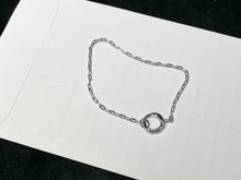 Load image into Gallery viewer, Silver Mini Link Charm Chain Connector Bracelet
