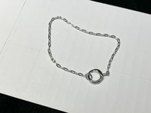 Load image into Gallery viewer, Silver Mini Link Charm Chain Connector Bracelet