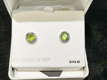 Load image into Gallery viewer, Peridot Silver Earrings