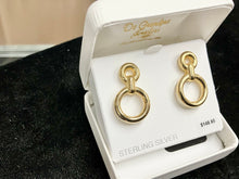 Load image into Gallery viewer, Silver Vermeil Dangle Earrings
