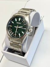 Load image into Gallery viewer, Seiko Men's Watch Green Dial With Date