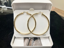 Load image into Gallery viewer, Silver Vermeil Hoop Earrings