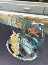 Load image into Gallery viewer, Cat And Fishbowl Glass Figurine