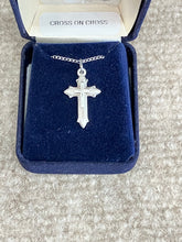 Load image into Gallery viewer, Silver Cross With Chain