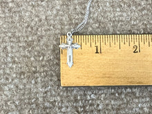 Load image into Gallery viewer, Silver Cross With Chain