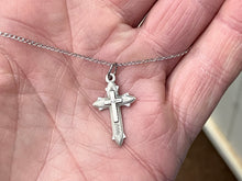 Load image into Gallery viewer, Silver Cross With Chain