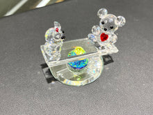 Load image into Gallery viewer, Seesaw Teddies Crystal Figurine