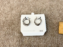 Load image into Gallery viewer, Silver Double Hoop Earrings