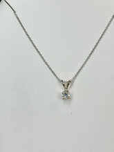 Load image into Gallery viewer, Natural Round Half Carat Diamond Pendant And Chain