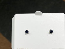 Load image into Gallery viewer, Sapphire White Gold Earrings