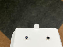 Load image into Gallery viewer, Sapphire White Gold Earrings
