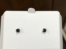 Load image into Gallery viewer, Sapphire White Gold Earrings