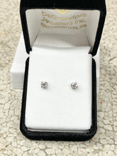 Load image into Gallery viewer, Half Carat Natural Diamond Stud Earrings