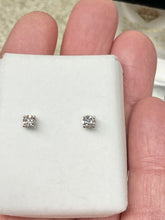 Load image into Gallery viewer, Half Carat Natural Diamond Stud Earrings