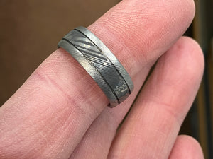 Damascus Steel Wedding Ring