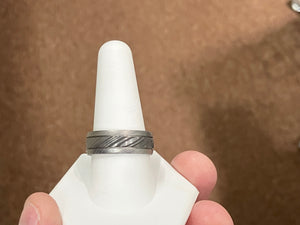 Damascus Steel Wedding Ring