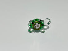 Load image into Gallery viewer, Green Lucky Turtle Glass Figurine