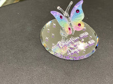 Load image into Gallery viewer, Butterflies Appear When Angels Are Near Butterfly Glass Figurine