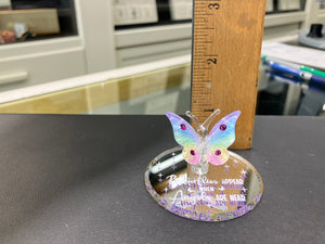 Butterflies Appear When Angels Are Near Butterfly Glass Figurine