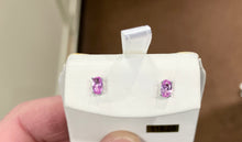 Load image into Gallery viewer, Pink Cubic Zirconia Silver Earrings