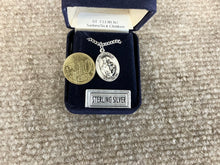 Load image into Gallery viewer, Saint Clement Silver Pendant With Chain