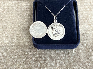 Saint Elizabeth Ann Seton Silver Pendant