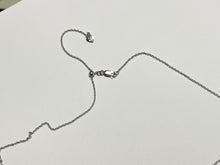 Load image into Gallery viewer, Silver Lady Bug With White Sapphire Adjustable Necklace