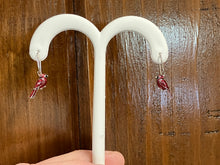 Load image into Gallery viewer, Silver Cardinal Dangle Earrings