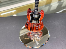 Load image into Gallery viewer, Mahogany Guitar Glass Figurine