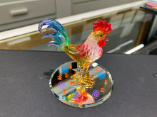 Load image into Gallery viewer, Rooster Glass Figurine