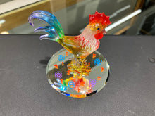 Load image into Gallery viewer, Rooster Glass Figurine