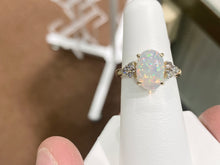 Load image into Gallery viewer, Ethiopian Opal And Diamond Gold Ring