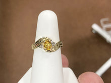 Load image into Gallery viewer, Golden Sapphire And Diamond Gold Ring