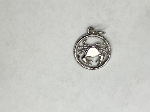 Cancer Silver Zodiac Charm