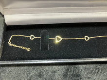 Load image into Gallery viewer, Gold Adjustable Heart Anklet