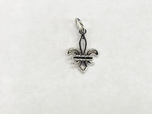Load image into Gallery viewer, Fleur De Lis Silver Charm